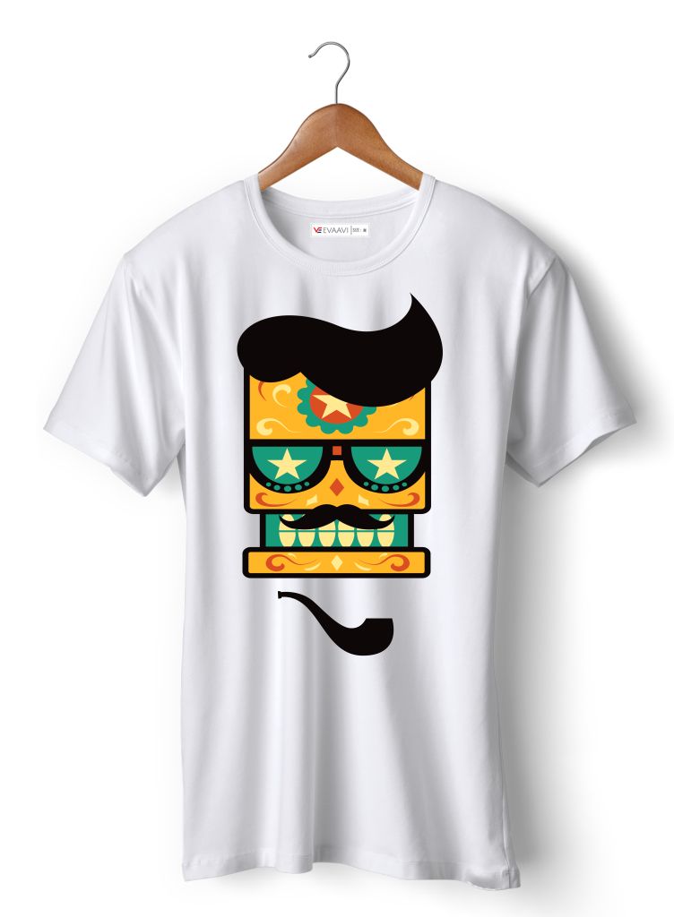 Face with mustach E-HR1005 white