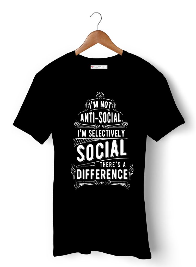 I m not Anti-social E-RC1071 blk